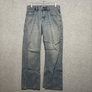 Vintage Express striped Grunge Light Wash jeans Men (30x28)‎